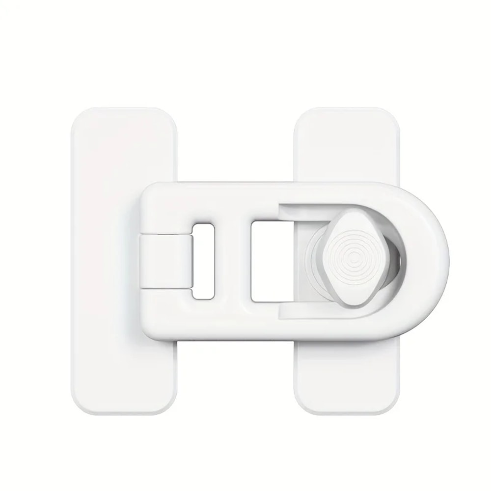 No Drill Fridge Door Lock for Freezers, Bedrooms and Cabinets