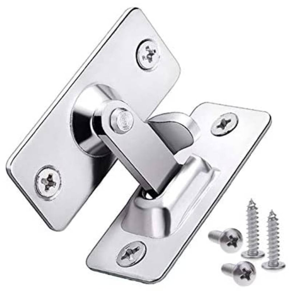 Stainless Steel Barn Door Lock Right Angle Sliding Door Latch 0