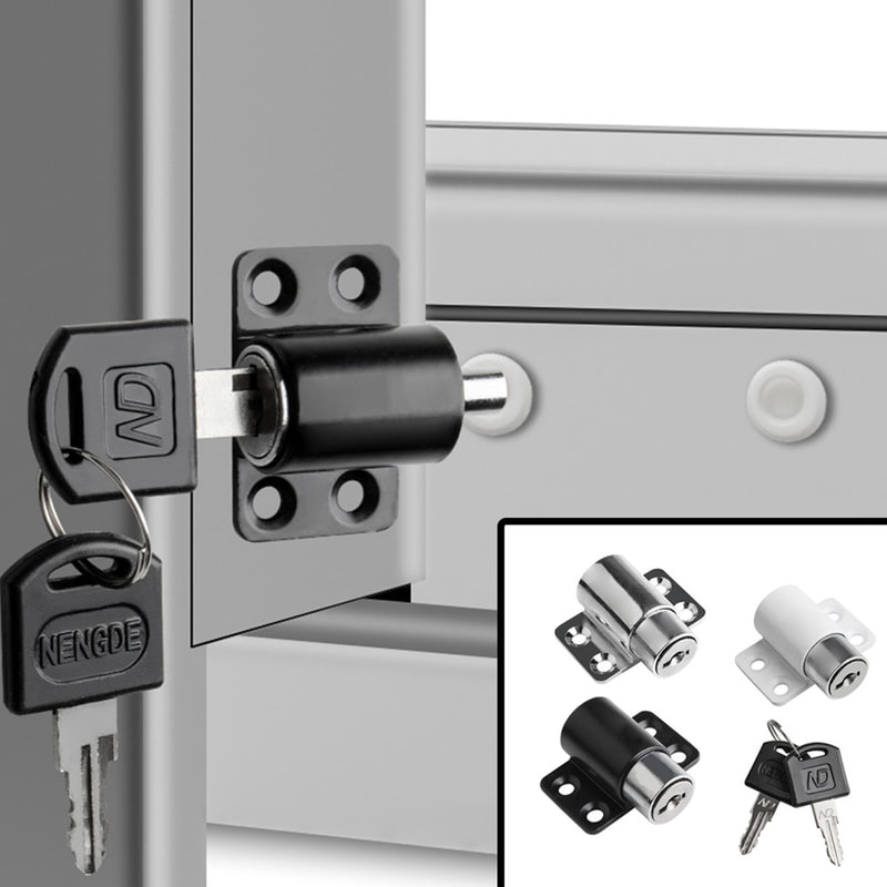 Keyed Sliding Door Window Lock For Child Safety And Home Security 0