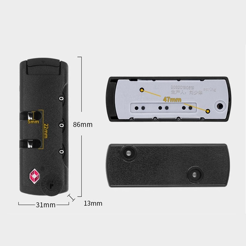 Digit Combination Luggage Lock for Travel Bags Cabinets and Lockers