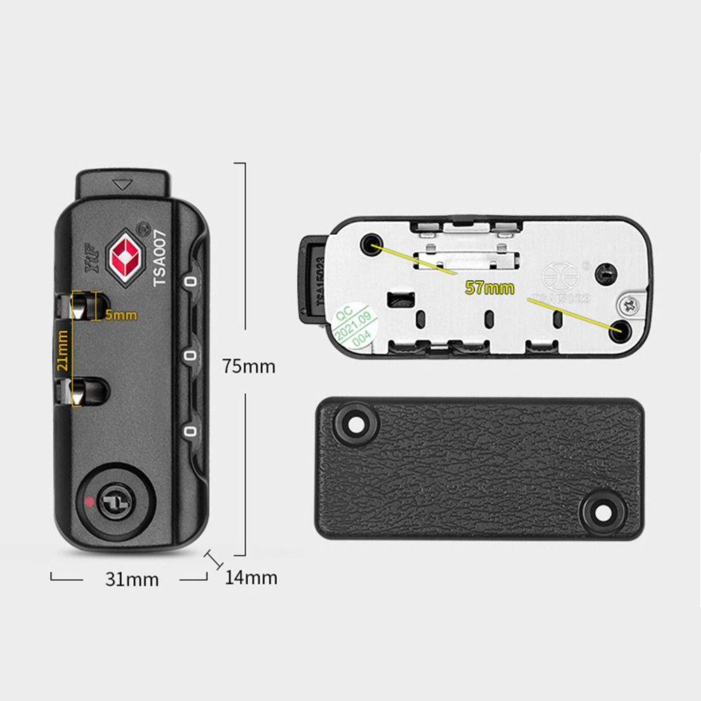 Digit Combination Steel Wire Luggage Lock for Travel Bags and Cabinets