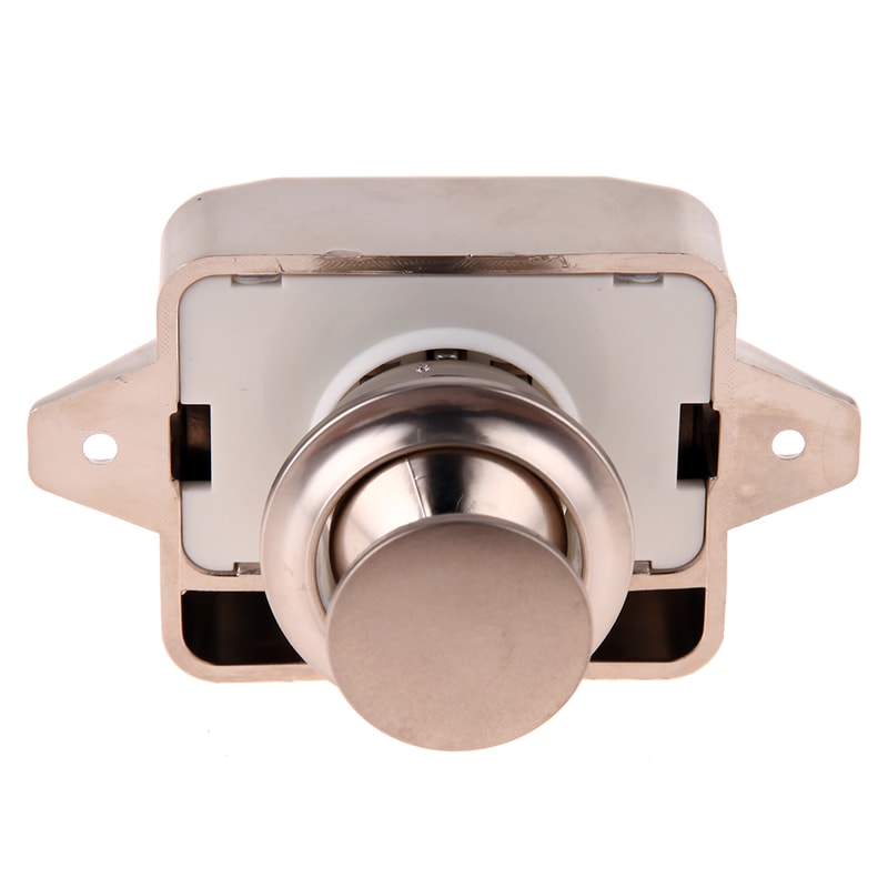 Keyless RV Push Cabinet Lock Zinc Alloy Push Button Drawer Latch 7
