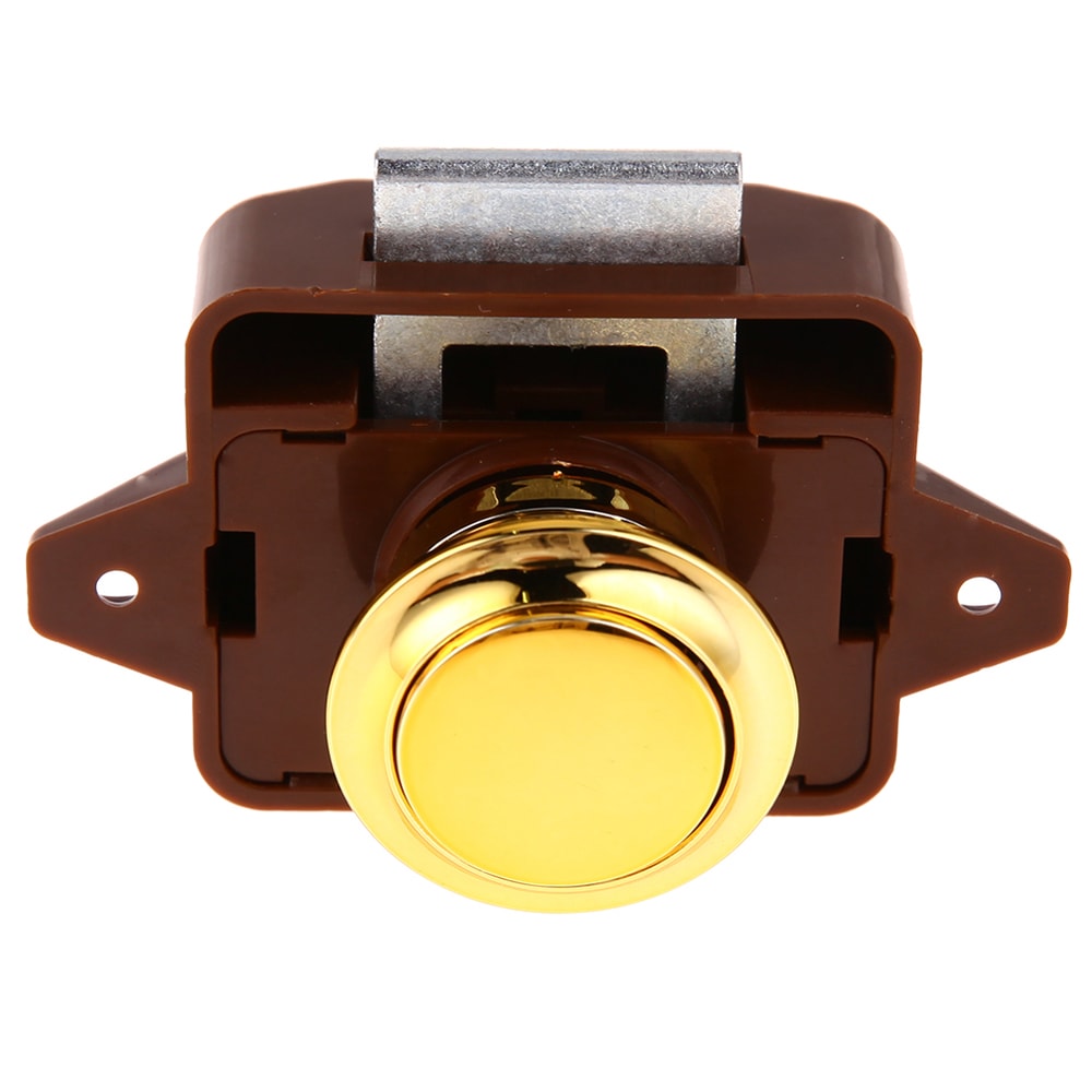 Keyless RV Push Cabinet Lock Zinc Alloy Push Button Drawer Latch 6