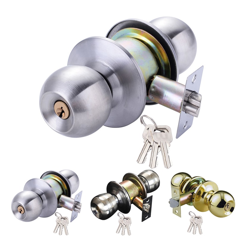 Keyed Interior Door Knob Lock For Bedroom Bathroom And Entry Doors 0
