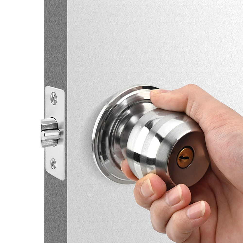 Keyed Interior Door Knob Lock For Bedroom Bathroom And Entry Doors 4