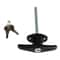 Secure T Handle Garage Door Lock with Keys for Shed Campervan