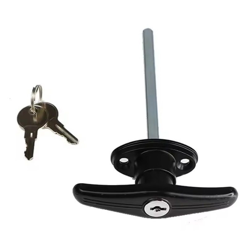 Secure T Handle Garage Door Lock with Keys for Shed Campervan