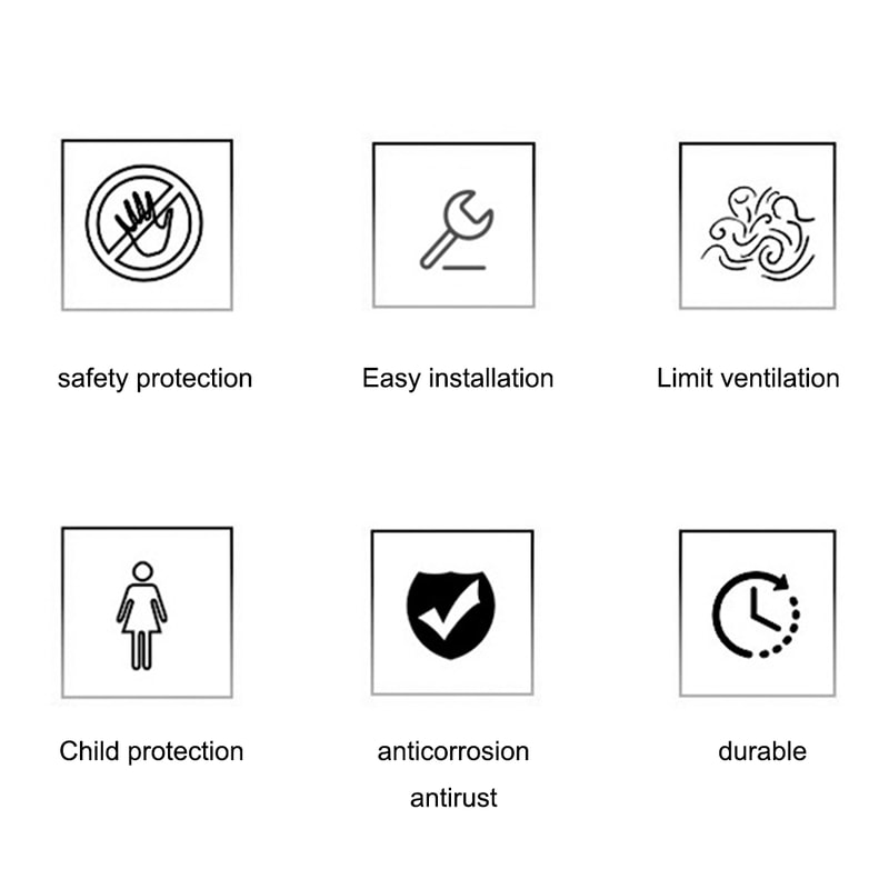 No Drill Child Safety Window Lock Self Adhesive Window Restrictor