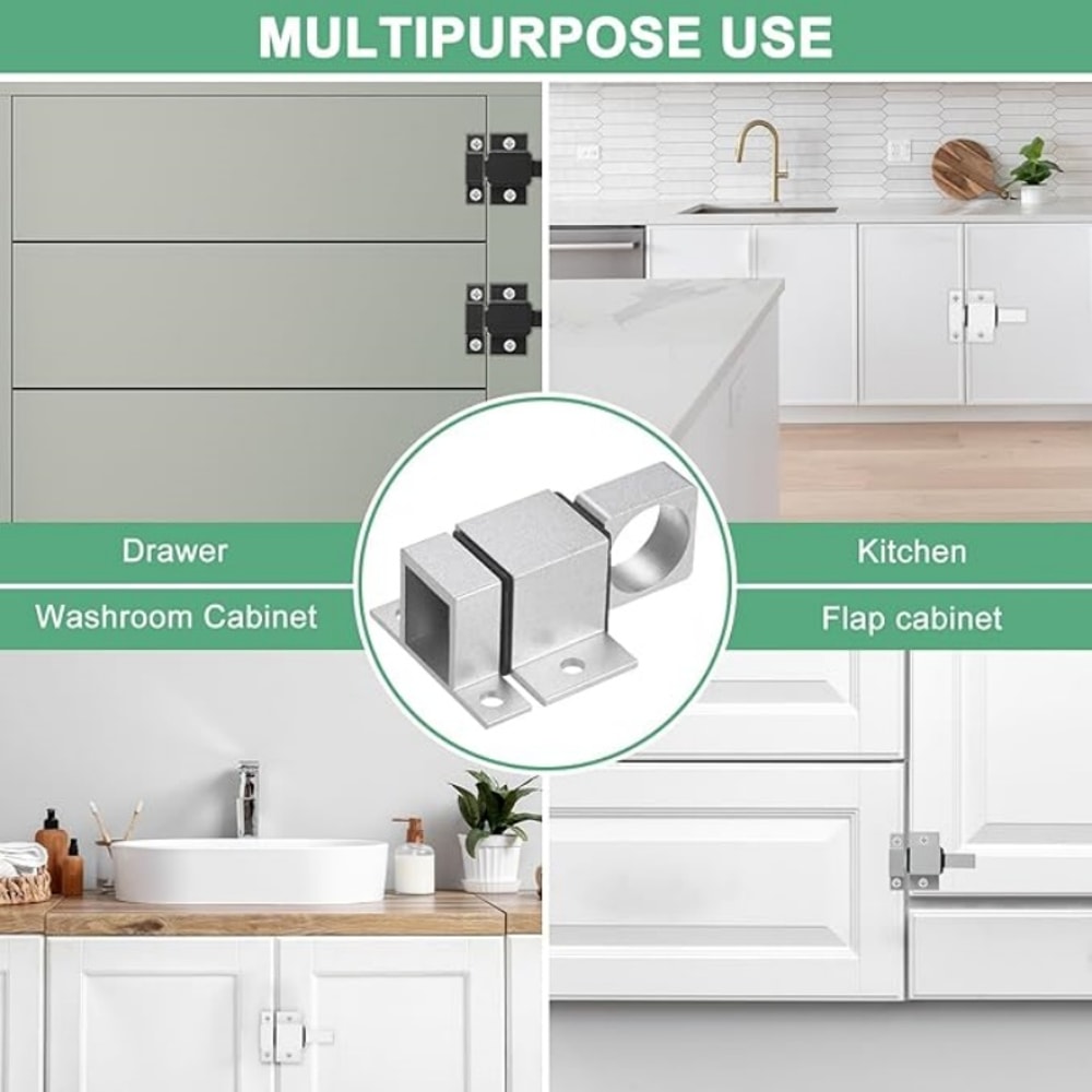 Automatic Door Bolt Latch Self Closing Gate Security Lock 5