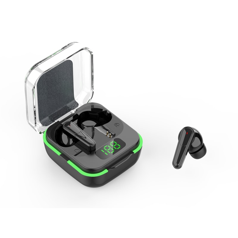 Wireless Bluetooth Earbuds with Battery Display and Noise Cancelling