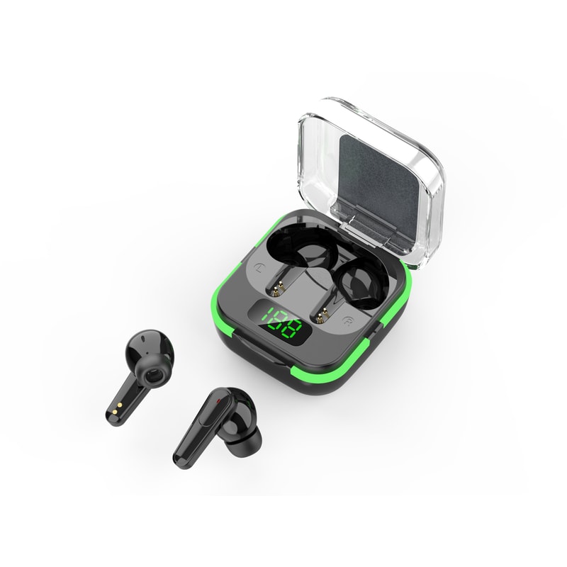 Wireless Bluetooth Earbuds with Battery Display and Noise Cancelling