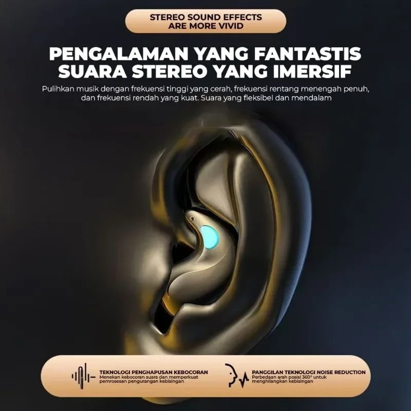 Mini Invisible Sleep Earbuds With Power Display Wireless Bluetooth Earphones 2