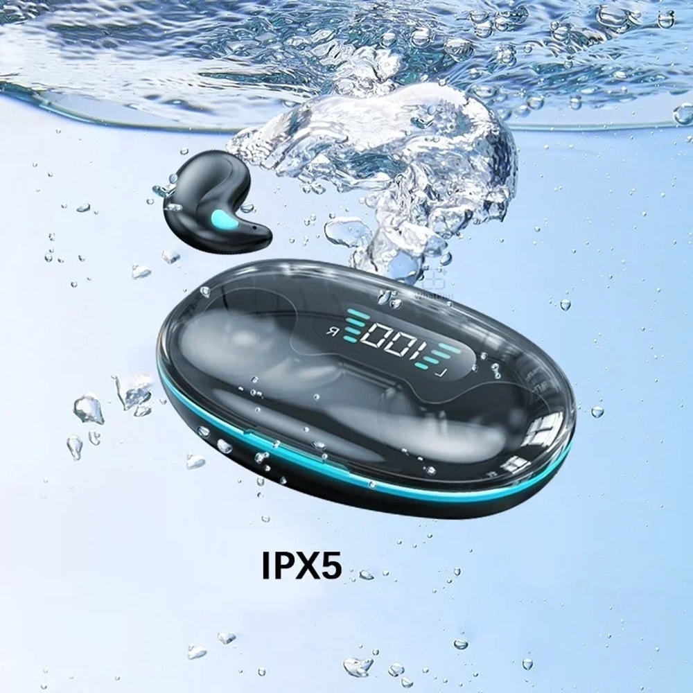 Mini Invisible Sleep Earbuds With Power Display Wireless Bluetooth Earphones 3