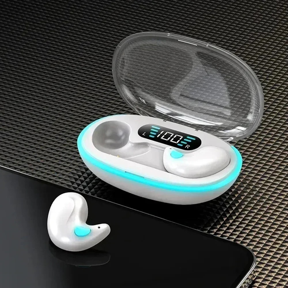 Mini Invisible Sleep Earbuds With Power Display Wireless Bluetooth Earphones 6