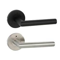 modern privacy door handle reversible round lever for bedroom bathroom doors