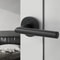 Modern Privacy Door Handle Reversible Round Lever For Bedroom Bathroom Doors 5