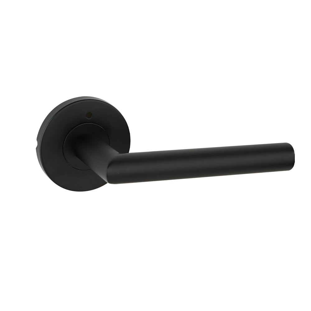 Modern Privacy Door Handle Reversible Round Lever For Bedroom Bathroom Doors 7