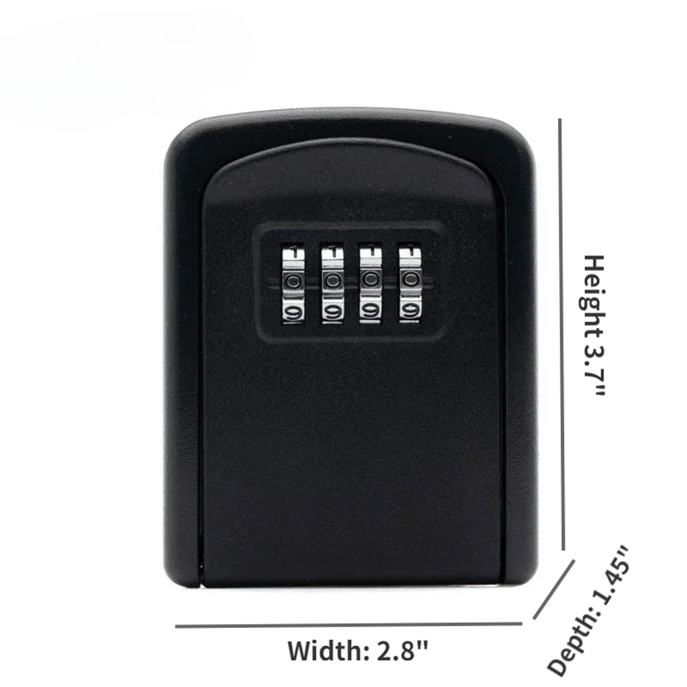 Wall Mounted Key Lock Box With Digit Combination 6