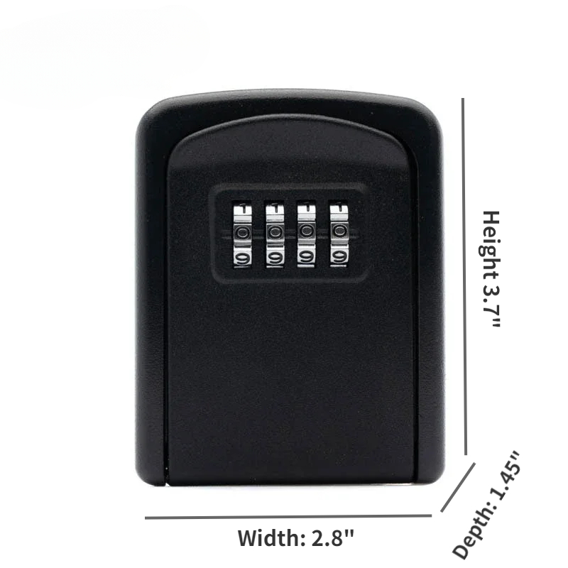 Wall Mounted Key Lock Box With Digit Combination 6