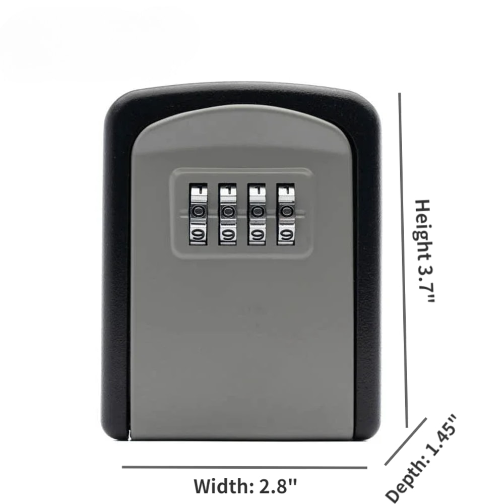 Wall Mounted Key Lock Box With Digit Combination 7