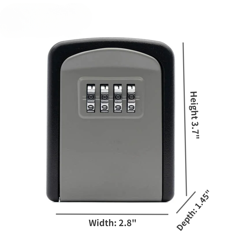 Wall Mounted Key Lock Box With Digit Combination 7