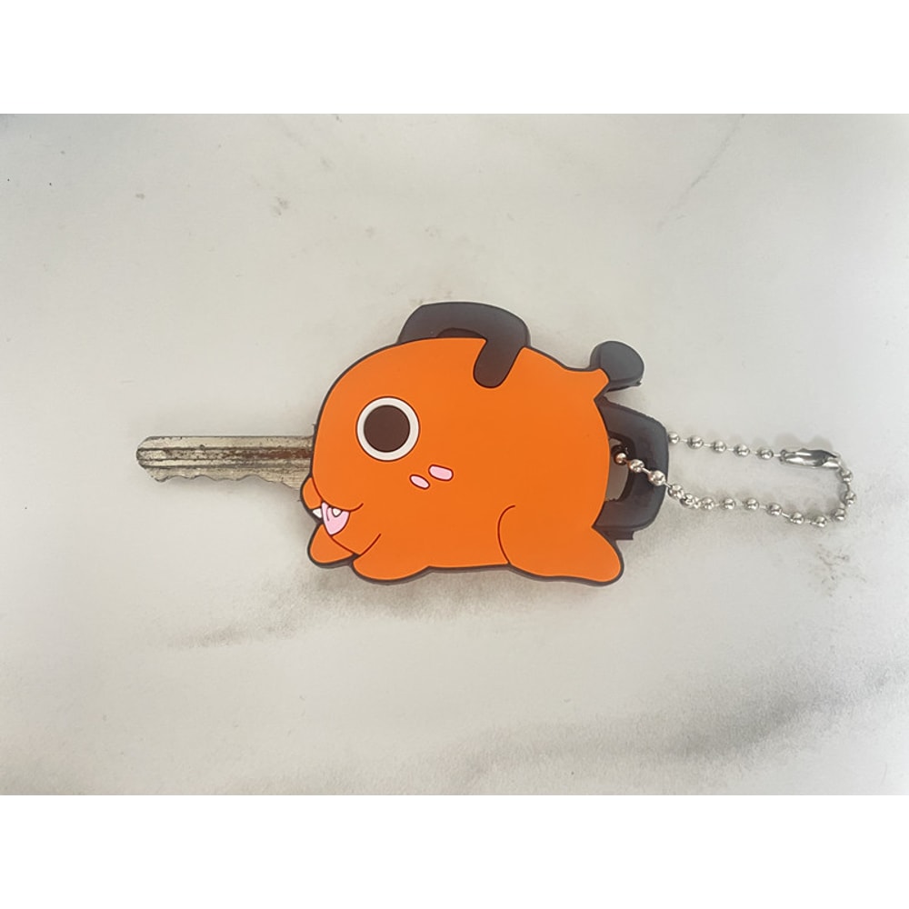 Pochita Chainsaw Man Key Cover Cute Anime Keychain for House Keys