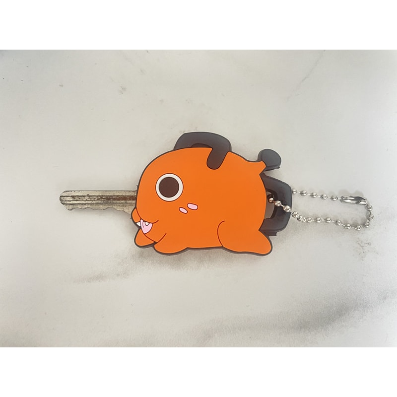 Pochita Chainsaw Man Key Cover Cute Anime Keychain for House Keys