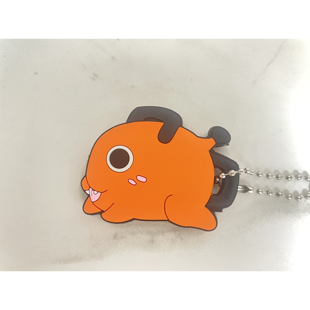 Pochita Chainsaw Man Key Cover Cute Anime Keychain for House Keys