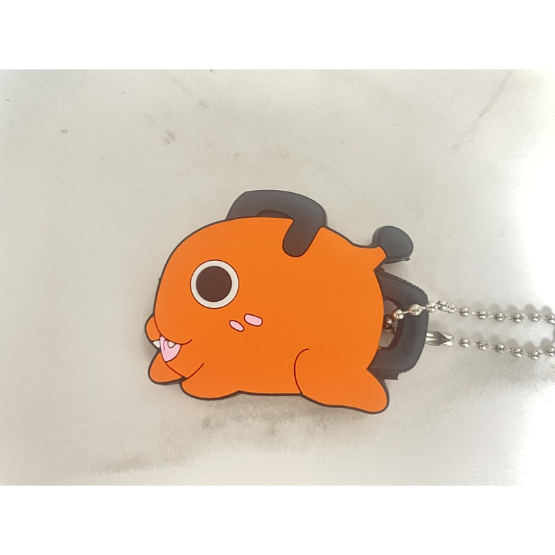 Pochita Chainsaw Man Key Cover Cute Anime Keychain for House Keys