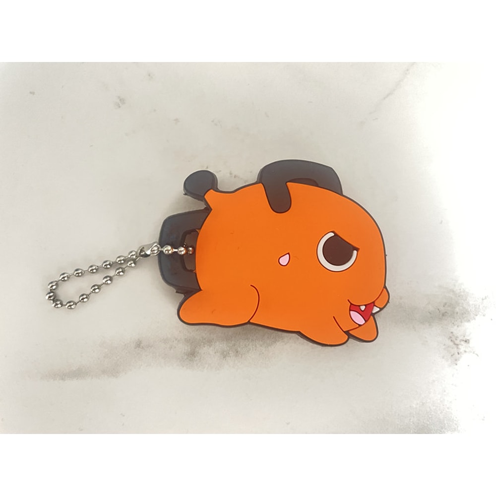 Pochita Chainsaw Man Key Cover Cute Anime Keychain for House Keys