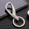 Double Ring Metal Keychain For Waist Hanging Everyday Carry 5