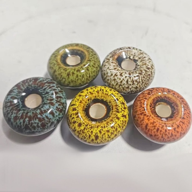 Vintage Floral Ceramic Cabinet Knobs With Antique Bronze Pull Handle 1