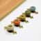Vintage Floral Ceramic Cabinet Knobs With Antique Bronze Pull Handle 4