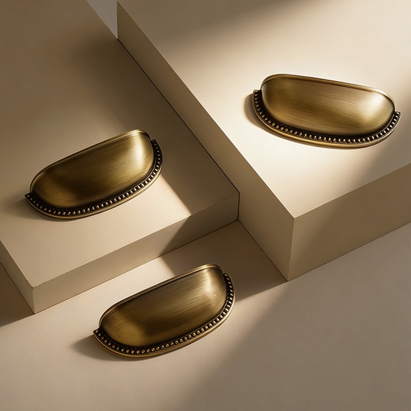 Brass Drawer Pulls for Cabinets Dressers and Wardrobes