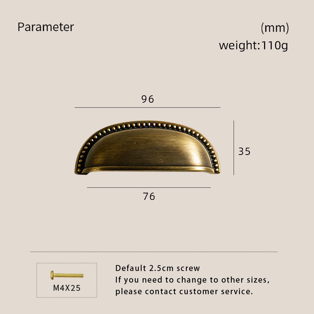 Brass Drawer Pulls for Cabinets Dressers and Wardrobes
