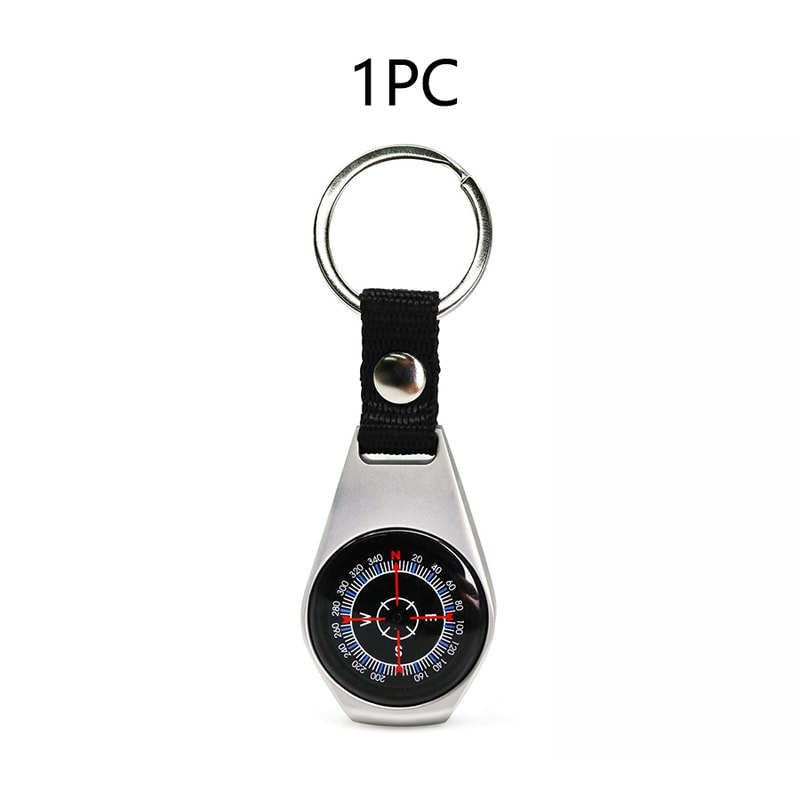Waterproof Military Compass Keychain for Hiking Camping and Survival Gear