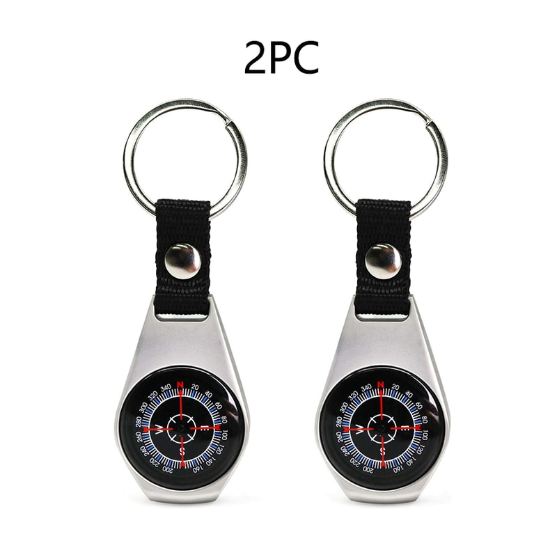 Waterproof Military Compass Keychain for Hiking Camping and Survival Gear