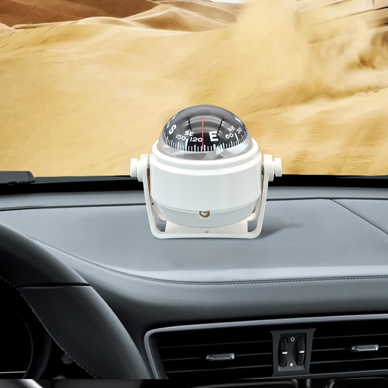 Splashproof Ball Shaped Marine Boat Compass With Pivot Mount 0