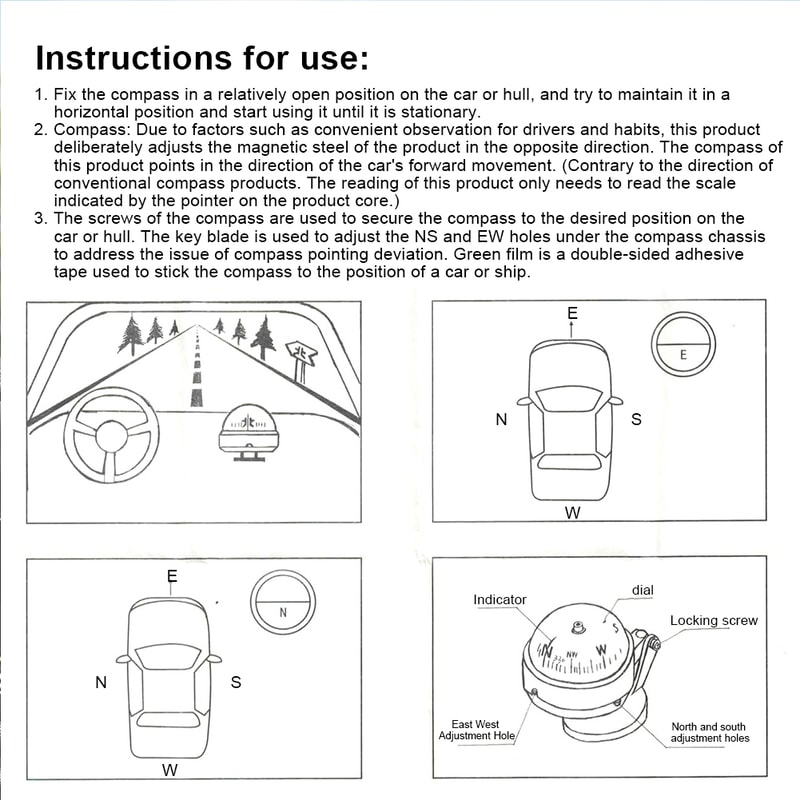 Splashproof Ball Shaped Marine Boat Compass With Pivot Mount 4