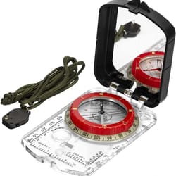adjustable mirror sighting hiking compass with night light