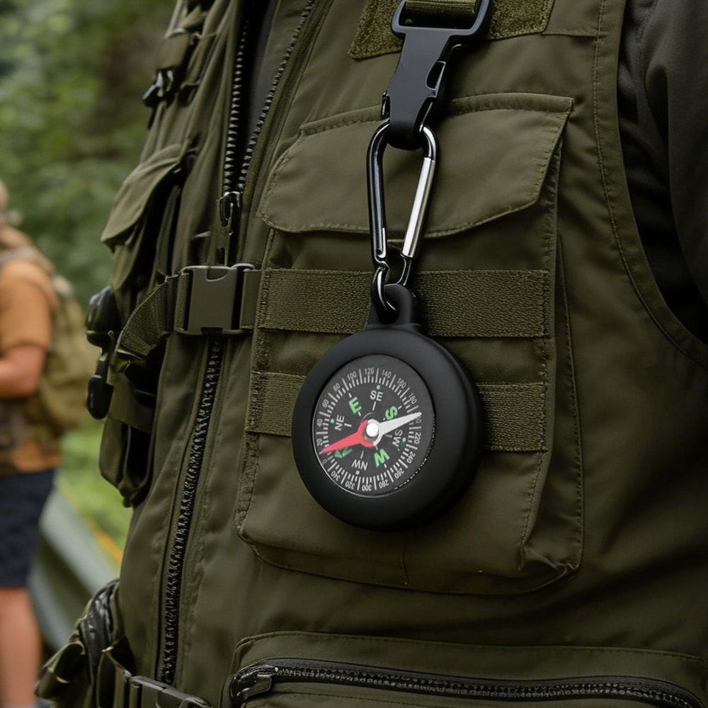 Waterproof Hiking Compass Compact Camping Navigation Tool