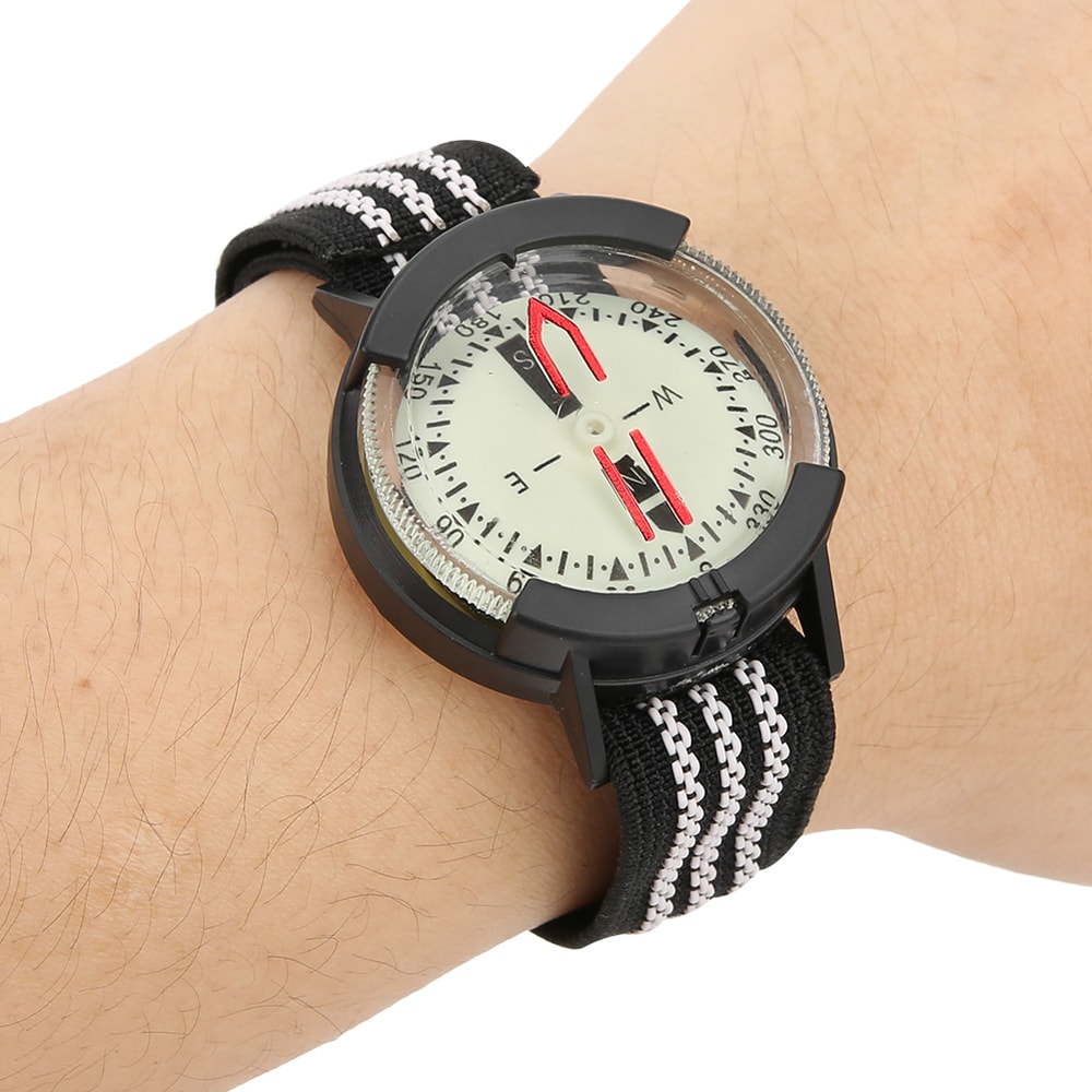 Waterproof Wrist Compass Watch for Camping Diving and Hiking