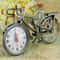 Vintage Retro Bicycle Design Antique Style Alarm Clock for Bedroom and Home Decor