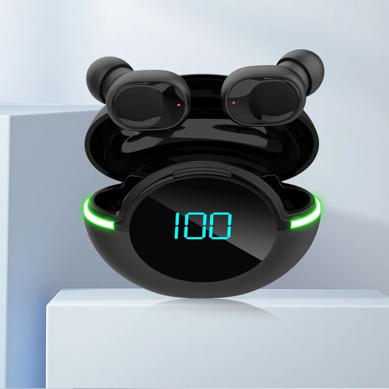 Waterproof Bluetooth Earbuds With LED Display For Sports Gaming 5