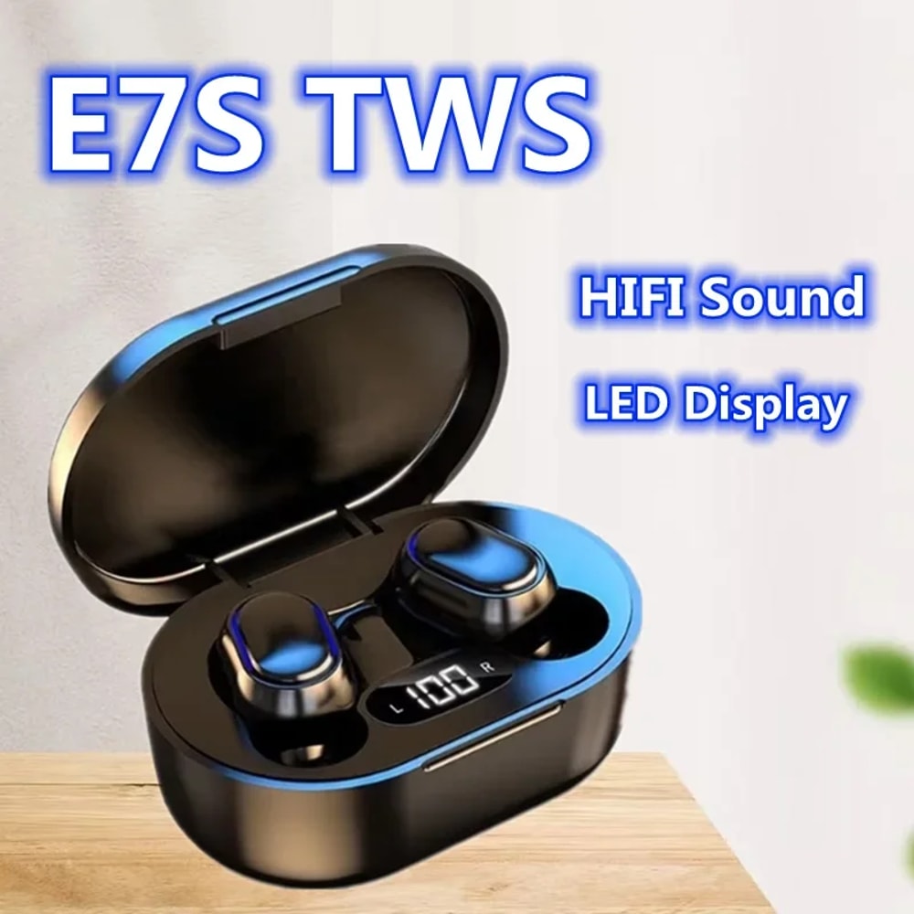Wireless Bluetooth Earbuds With Mic And LED Battery Display 1
