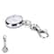 Stainless Steel Pocket Watch Keychain with Quartz Movement