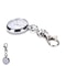 Stainless Steel Pocket Watch Keychain with Quartz Movement