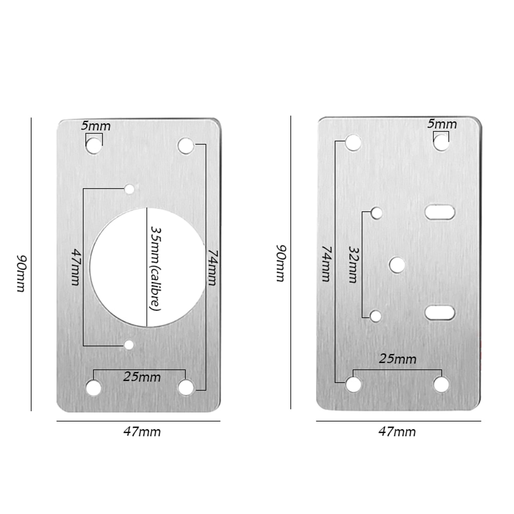 Cabinet Hinge Repair Plate Kit For Kitchen Cupboard Doors 5