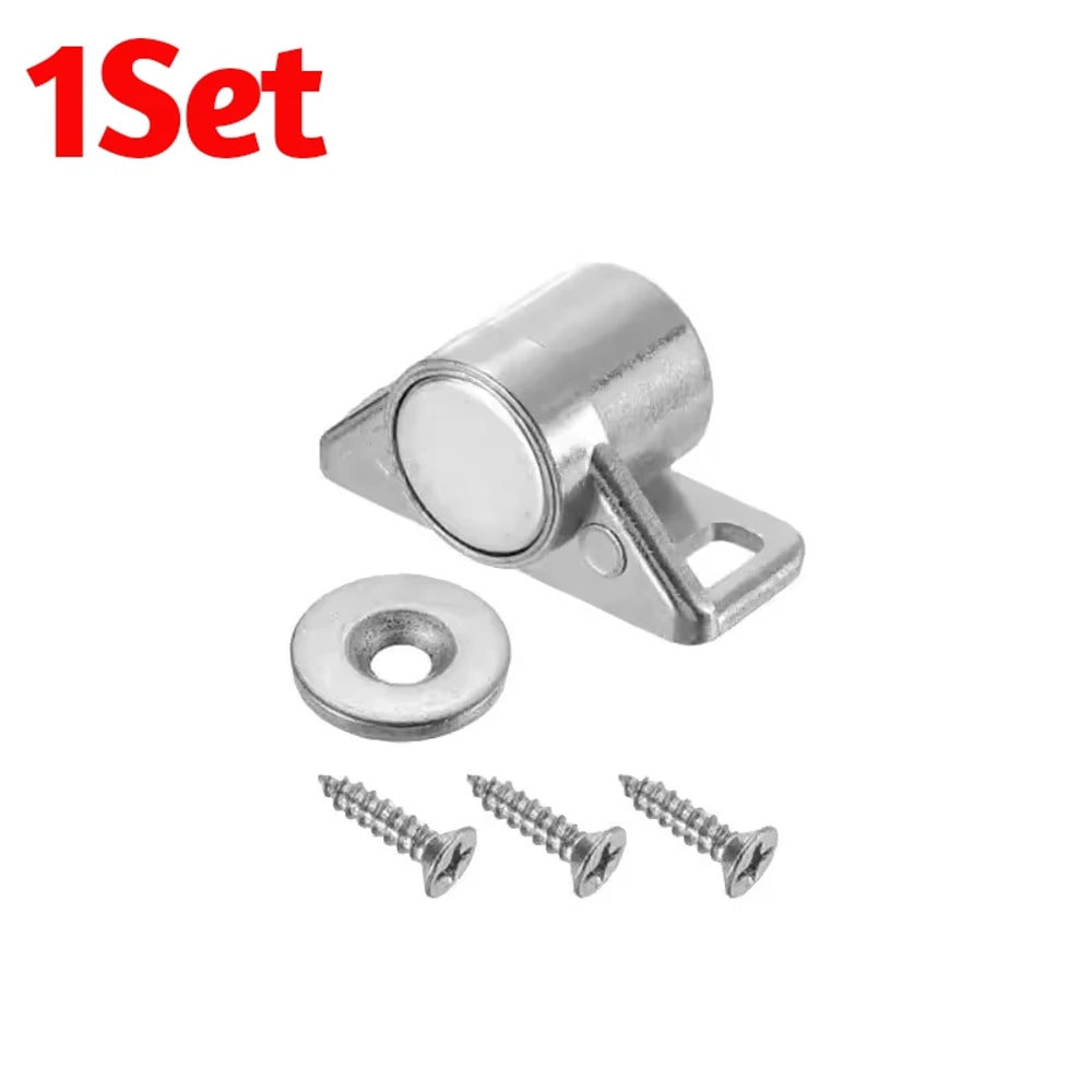 Magnetic Cabinet Door Latches With Screws Strong Alloy Drawer Catch For Secure Closures 6