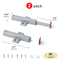 Gray Magnetic Catch Push to Open Cabinet Latch for Kitchen Doors and Drawers